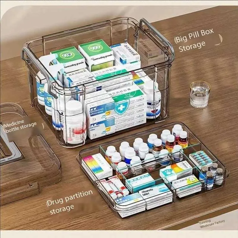 Aufbewahrungsboxen Bins Home Multi-Layer Storage Box Medical Company Notfall Q240506