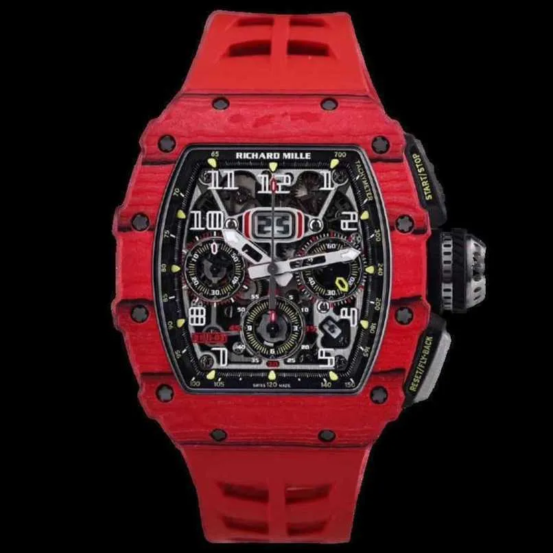 Milles Richamills Watch Mens Series RM 5301 Polo Limited Tourbillon Full Hollow 44,50 x 49,94 Manual RM1103 Red Magic