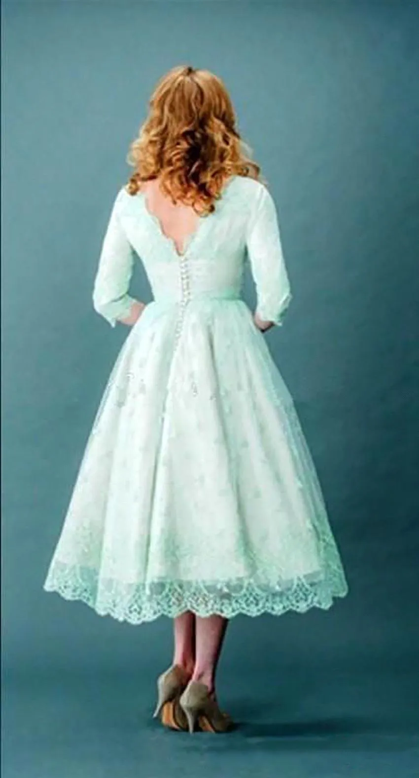 Mint Green Vintage Lace Half Sleeve Sage Green... From Babyonline, $84.43 | DHgate.Com Mint Green Vintage Lace Half Sleeve Sage Green... From Babyonline, $84.43 | DHgate.Com