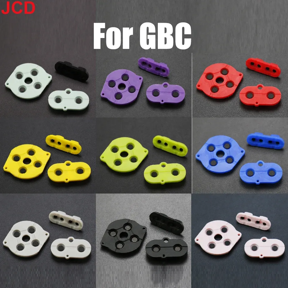 SPREKERS JCD 1Set voor game boy color gbc game console shell huisvesting silicium start selecteer toetsenbord rubber geleidingsknop ab dpad