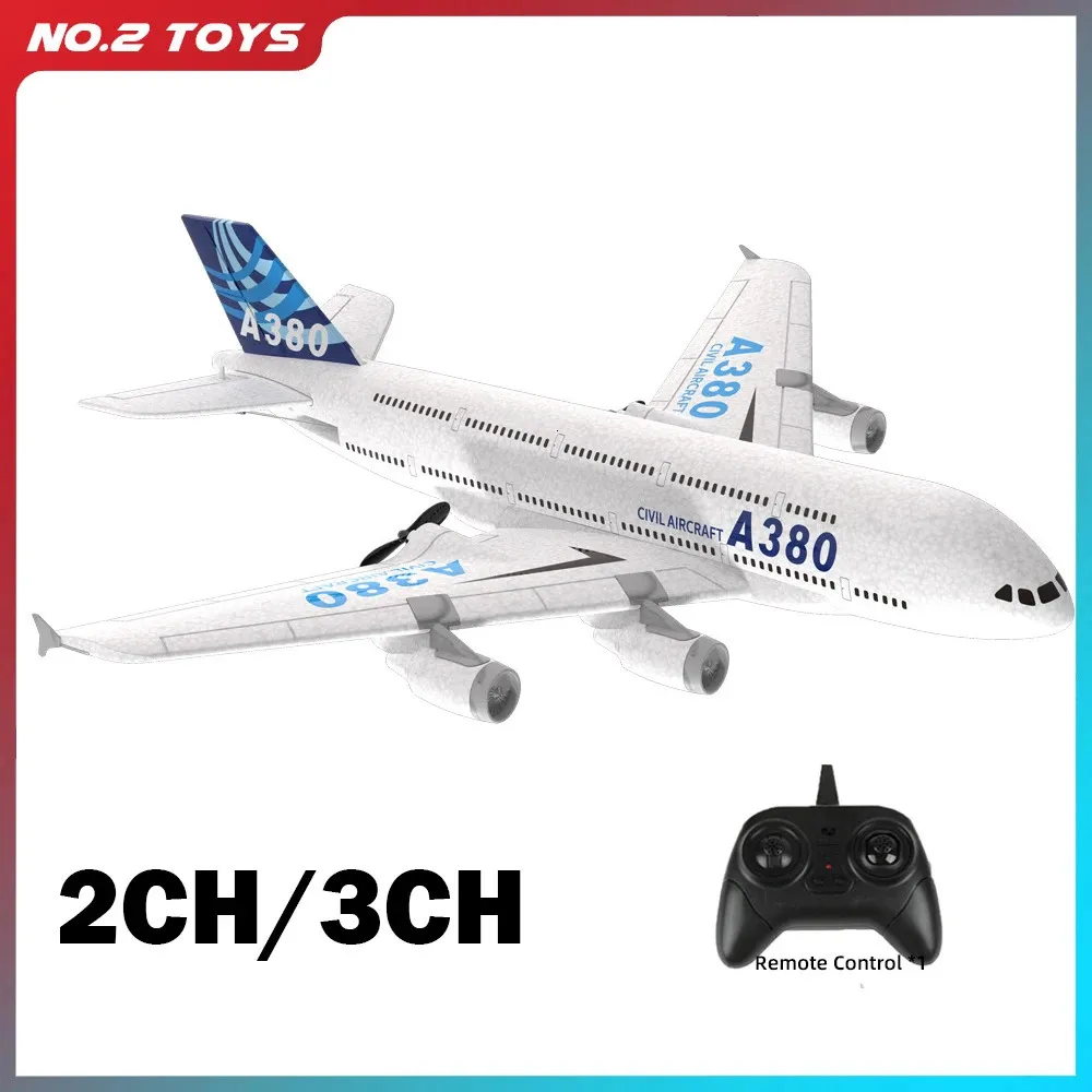 Airbus A380 RC Aereo Boeing 747 RC Aereo Aereo telecomandato 2.4G Aereo ad ala fissa Modello RC Aereo Giocattoli per bambini Ragazzi  26