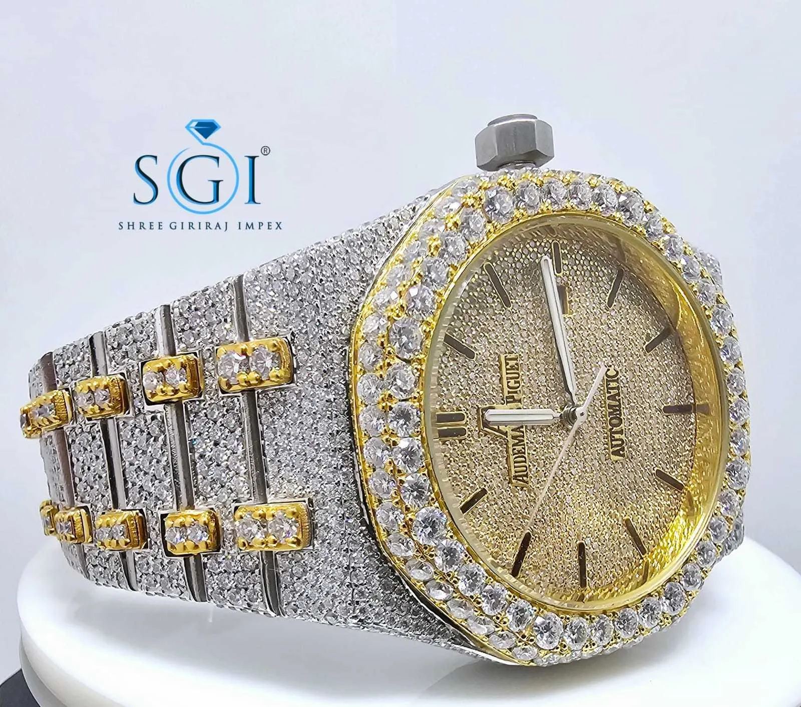 Top Branded Moissanite horloges Hip Hop Iced out Watch Pols Watch voor mannen tegen de fabrieksprijs beste kwaliteit