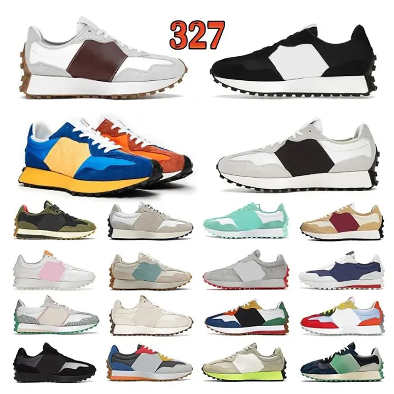 Designer New 327 Laufschuhe Frauen Herren 327s Sneakers Weiß schwarzer Paisley Pack Farmers Market Pack Weizen lebendiger Orange Castle Rock Flame Sport Trainer 36-45