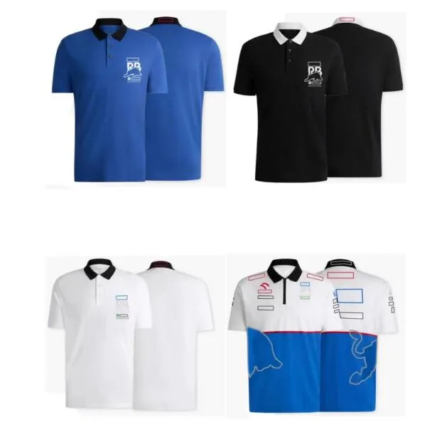 2024 Neues F1 Racing T Shirt Summer Team Polo Shirt gleicher Stil individuell angepasst