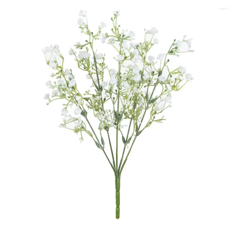 Fiori decorativi 1pc pianta di fiori artificiale gypsophila s nuziale bouquet natalizio casa vaso da giardino decorazione fai -da -te scatola regalo fai -da -te