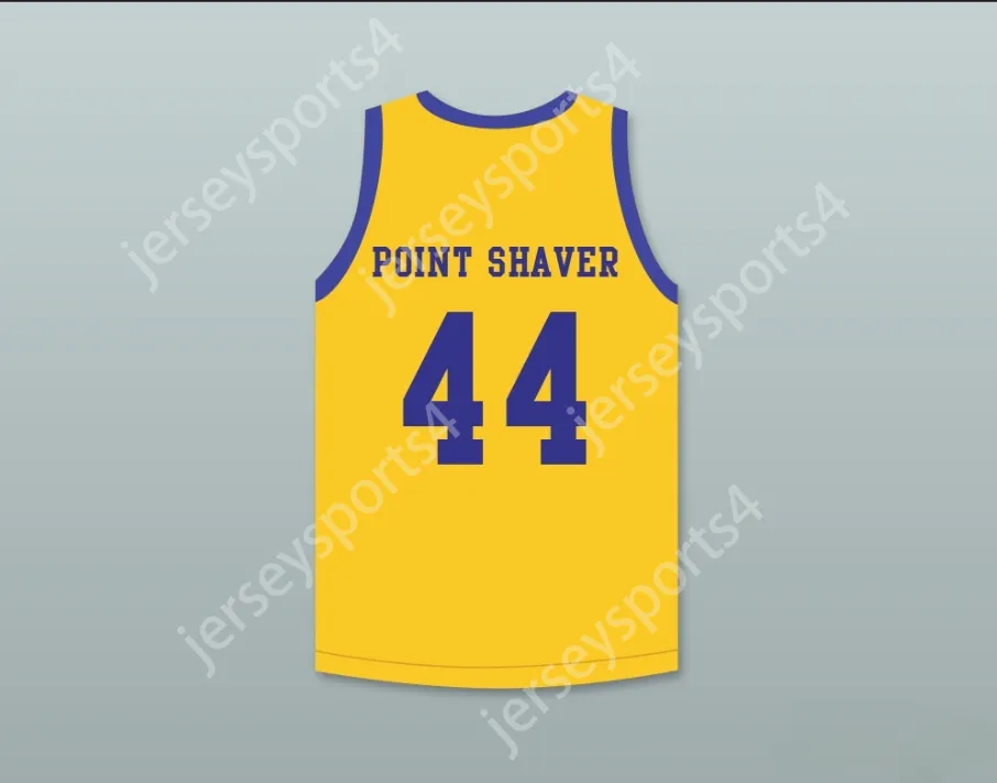 Anpassad Nay Mens Youth/Kids Anthony C Hall Tony Point Shaver 44 Western University Yellow Basketball Jersey med Blue Chips Patch Top Stitched S-6XL