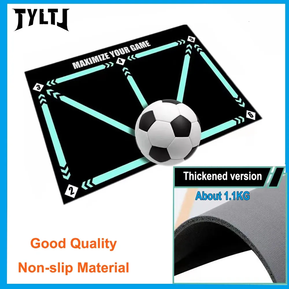 Voetbaltraining Mat voetstap trainingsmat duurzaam niet -slip opvouwbare kinderen volwassenen voetbal ball training indoor ourdoor apparatuur 240507