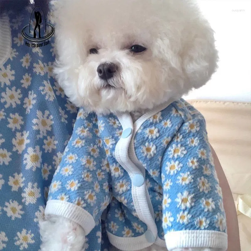 Собачья одежда Маленькая Дейзи Принт одежда для домашнего щенка