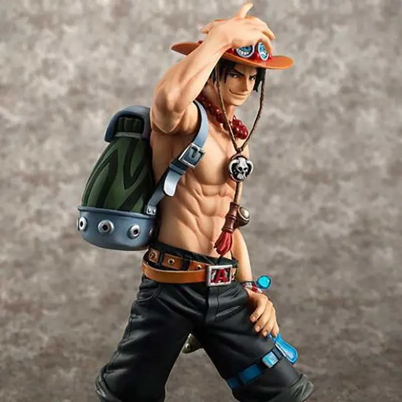 Экшн -фигуры фигура One Piece DX10 -й годовщины огненные кулак эскал D Ace Luffy Brother Toys Japan Anime Collectable Pigturines Pvc Model Toy