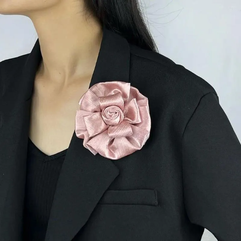 Silk flower pins for clothes hot sale