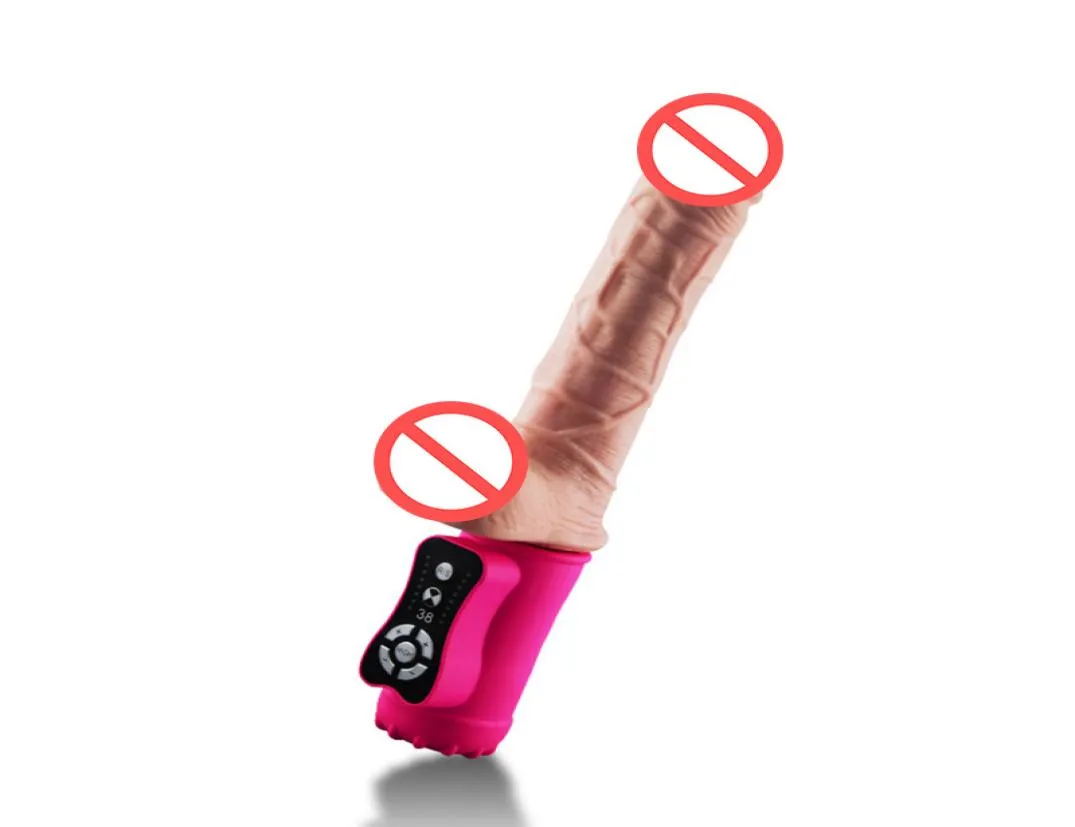 Vibrant Dildo Sex Toys for Women with chauffage USB Charge réactive Reailstic Sétillateur de gode