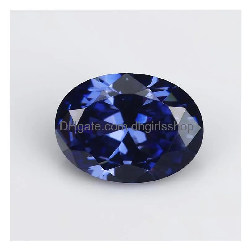 Gemystones en vrac 2x310x12mm 5a Grade Tanzanite Couleur bleu forme ovale zirconi étal