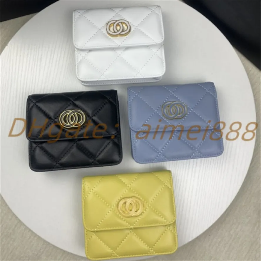 Topquality Luxury Designer Sacs Sacs portefeuille Fashion Key Portefeuilles Morceaux décontractés Posses Classic Card Cartes Femmes Cross Body Band Purse 232i