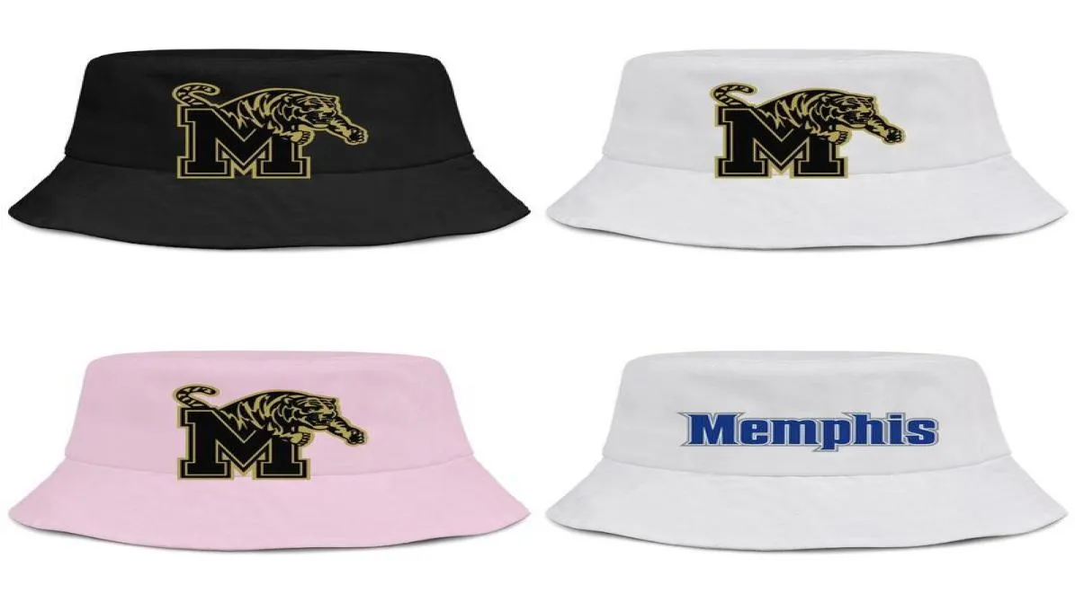 Memphis Tigers Basketball Gold Logo Mens e Mulheres Buckethat Cool Sports Bucket BaseballCap Mesh Print Print Pink Breast Cancer USA1266826