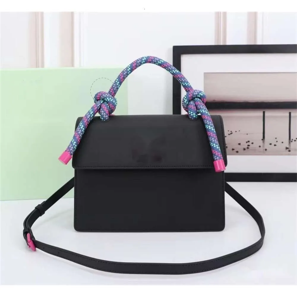 DHgate Designer bags Luxury Handbag New 2024OffWhite Woven Rope Arrows Jitney One Shoulder Gitney Handheld Crossbody Small Square Bag Ow Womens totebag Factory Sale TOP 7A Bags Luggage Accessories
