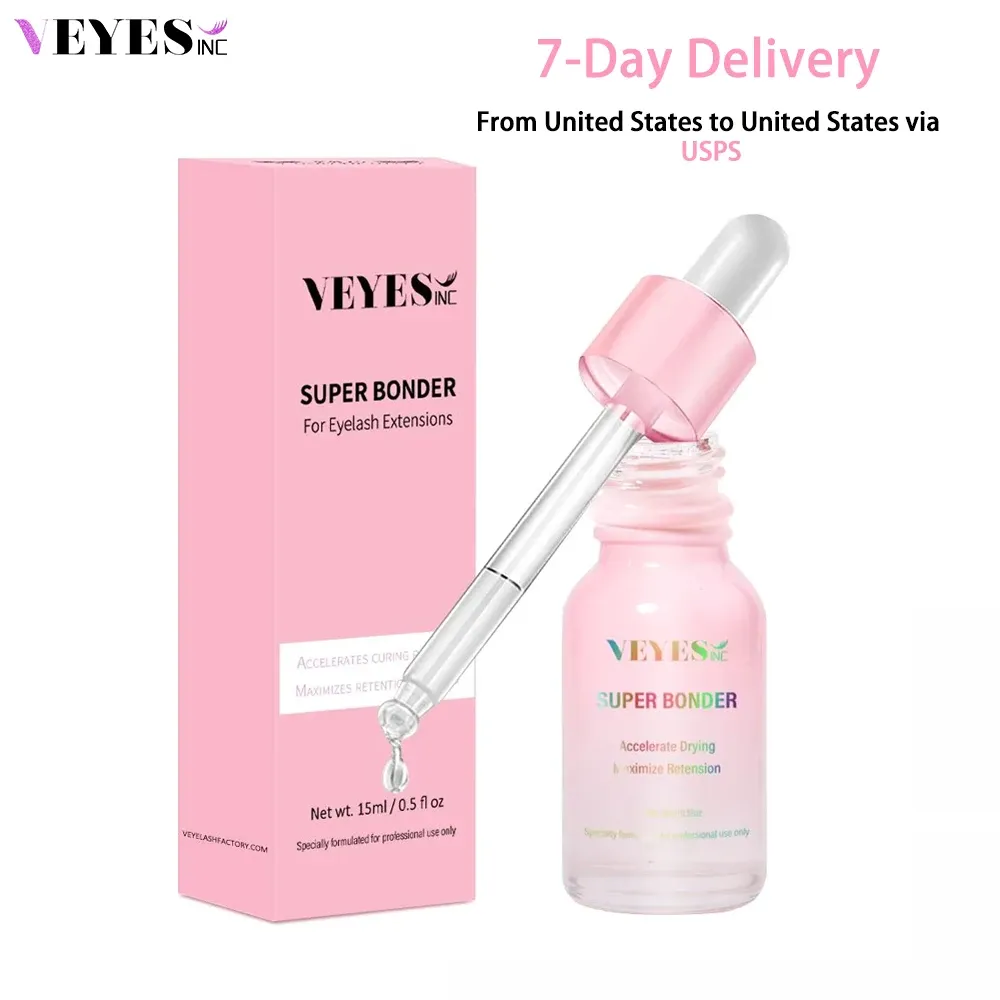 Cils Veyes Inc 15 ml Lashs Super Bonder Agent de fixation pour les extensions de cils Veyelash Primer pour la colle adhésive aide à dessiccant rapidement