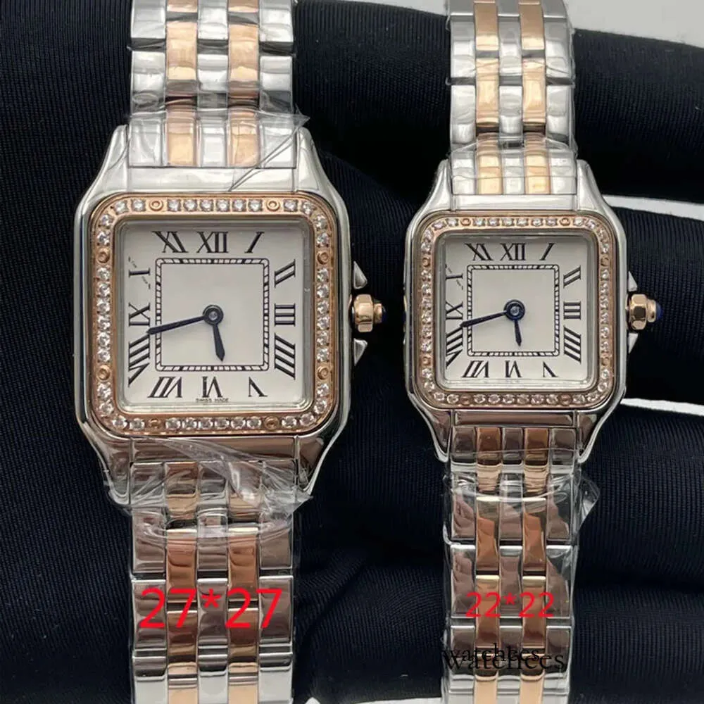 Women Watches Dial Gold/sier Stainless Steel Quartz Lady Watch with Diamond Elegant Wristwatches Montre De Luxe Gif 688320