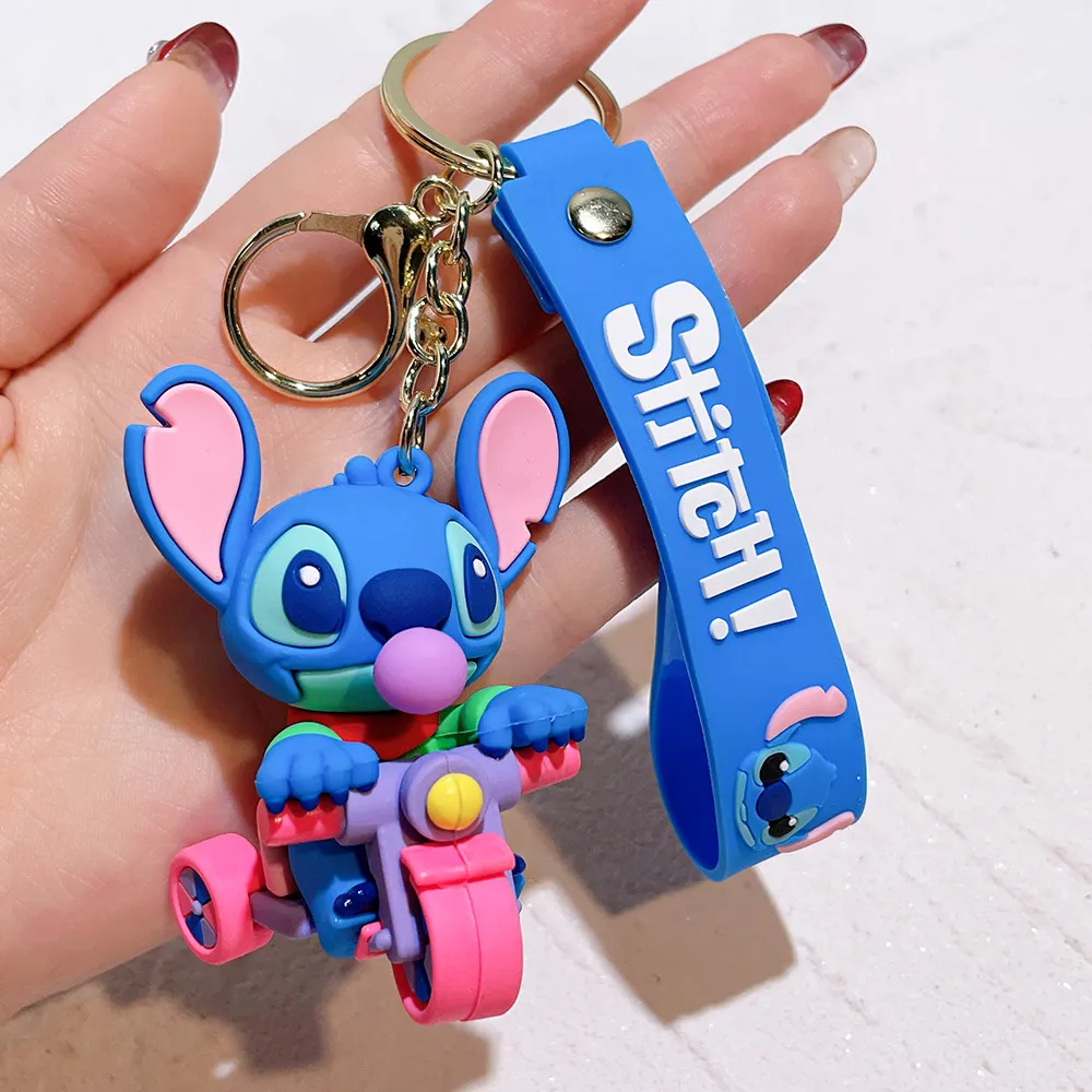 Cute Cartoon Character Keychain - Fashionable Rubber Keyring for ...