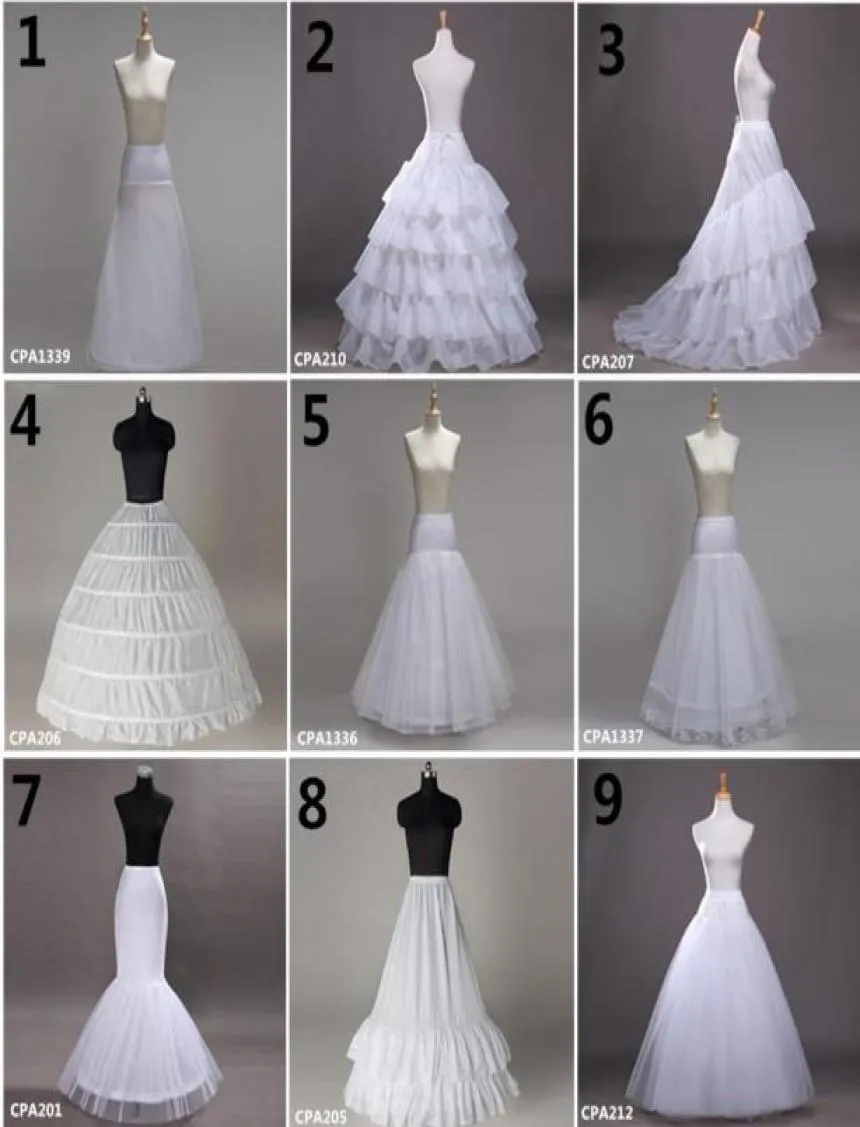 9 Style Whole 6 Hoops Bridal Wedding Petticoat Marriage Gauze Skirt Crinoline Underskirt Wedding Accessories Jupon sxjun106215457