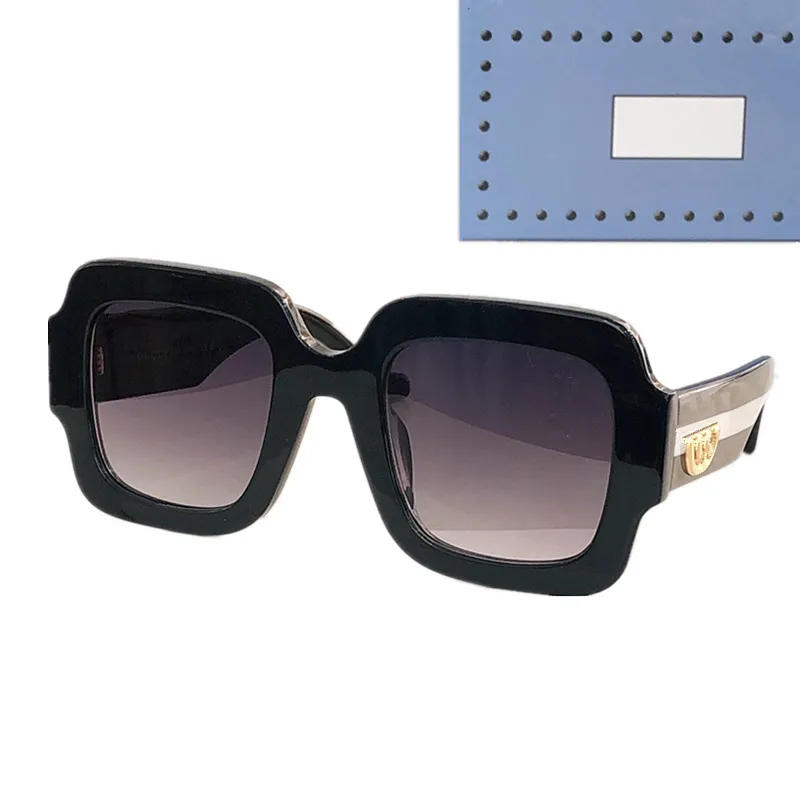 Neues Luxusmodell Big Square Polarisierte Sonnenbrille UV400 -Verlauf für Frauen 154S7 5024 Italien Bett