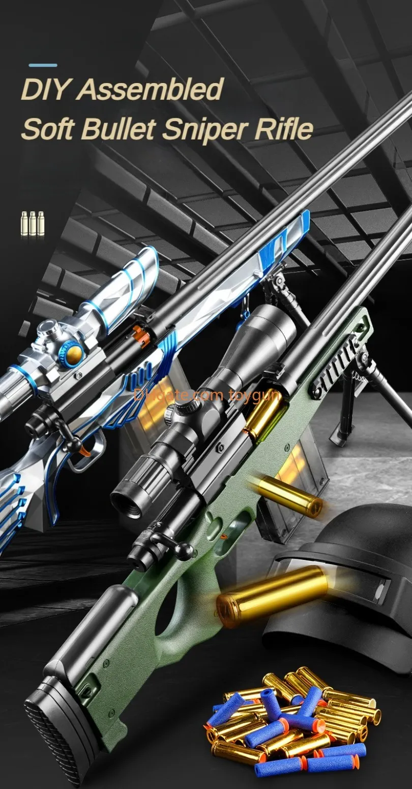 DIY Sniper Rifle Soft Bullets With Scope Assembleable... From Toygun ...