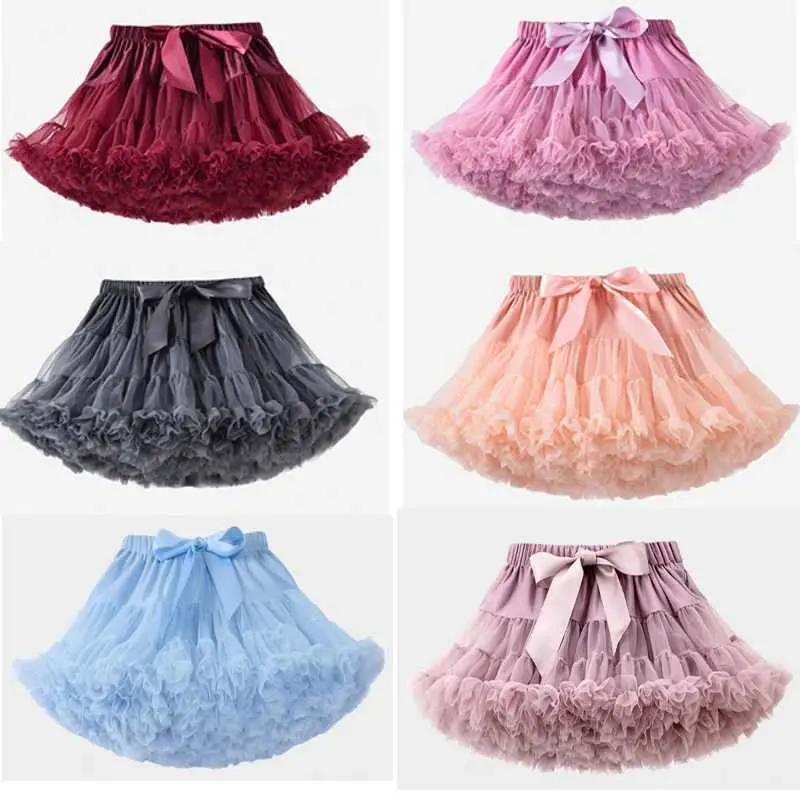 abito tutu bambine ragazze tutu soffice gonna del bambino principessa balletto da ballo gallo maglia gonna per bambini gonna simpatica ragazza vesti vestiti pettiskirt gonna d240507