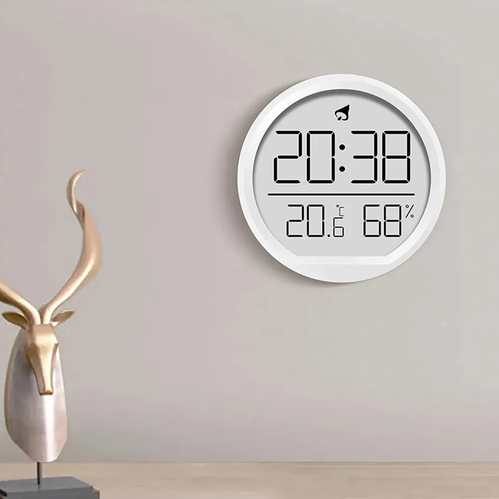 Relógios Hygrômetro eletrônico Despertador Relógio dobrável Plataforma LED Exibição Relógio de mesa de parede para sala de estar Decoração da casa da cozinha