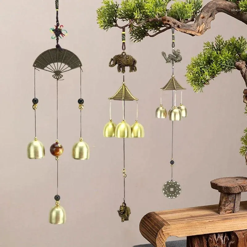 Figurines décoratines Retro Wind Chime Tourist Shop suspension des pendentifs chinois Creative Home Garden Outdoor Decor