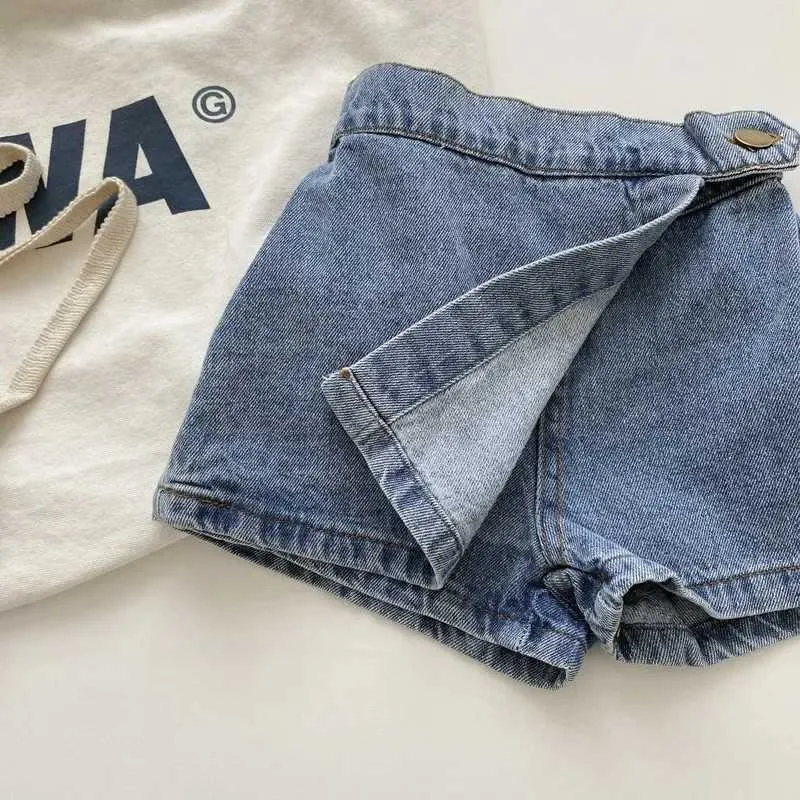 Denim culotte shorts best sale