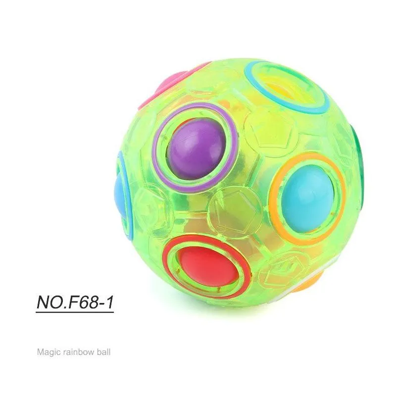 Decompression Toy Novelty Candy Color 12 Holes Rainbow Ball Press Anti-Anxiety Toys Drop Delivery Gifts Gag Dh1Xe