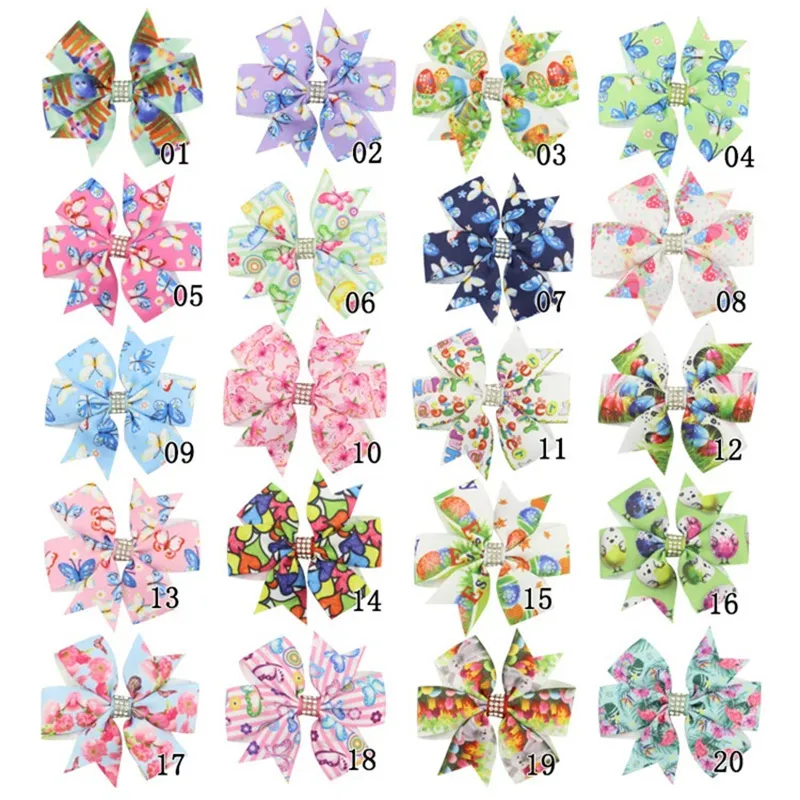 Fête favorable Kids Bow Hairclip Children Bows Accessoires Accessoires de cheveux Bowknot Hairpin Girl Wear T9i002635