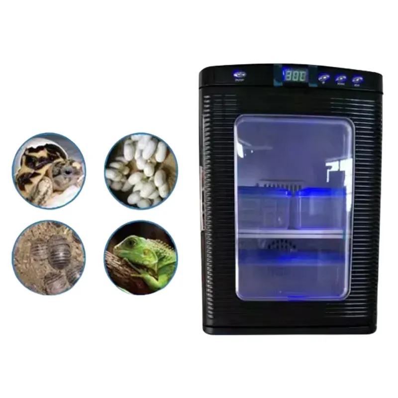 Terrario LED Máquina de incubadora de reptiles digitales LED para eclosionar tortuga tortuga serpiente constante temperatura reptiles incubadora de huevos