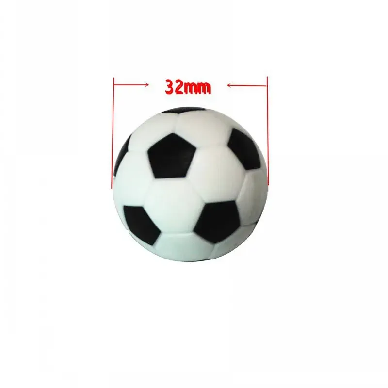 Tables Boules de football10 PCS 32 mm Mini Boules de football en noir et blanc Soccer Boules de table de football