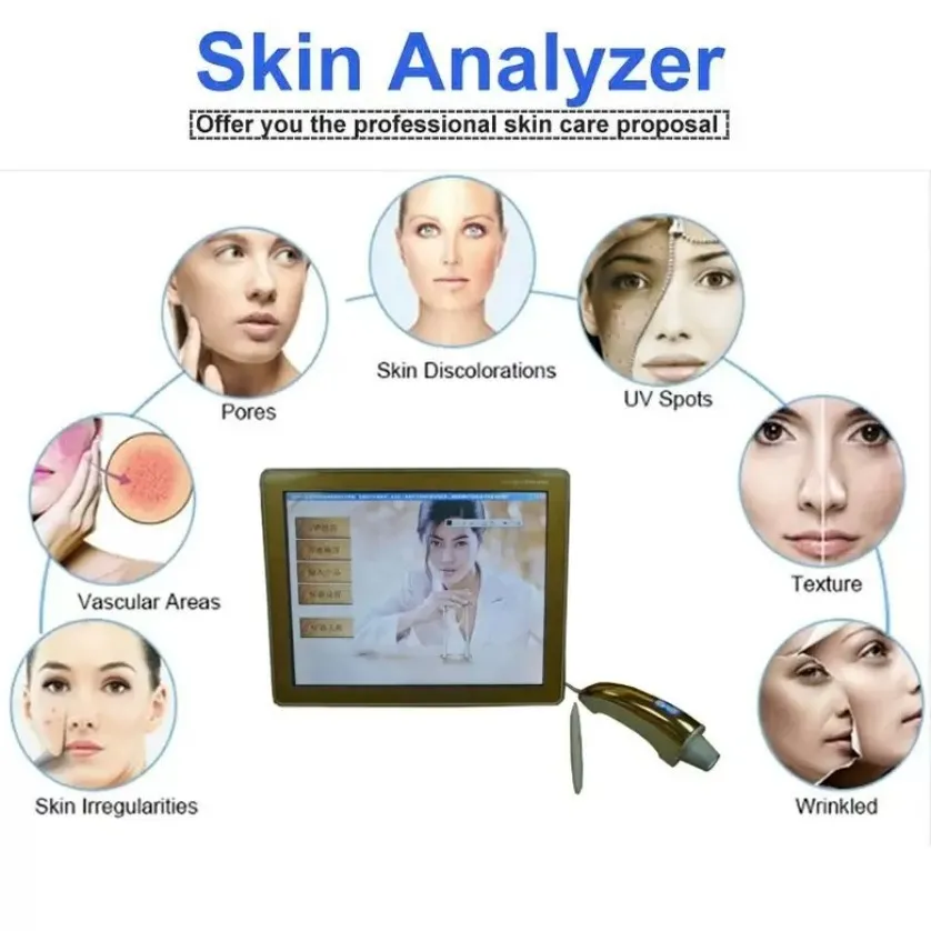 Diagnosi della pelle Scanner Face Analyzer 3D 32G Digital Magic Tester Macchina del viso