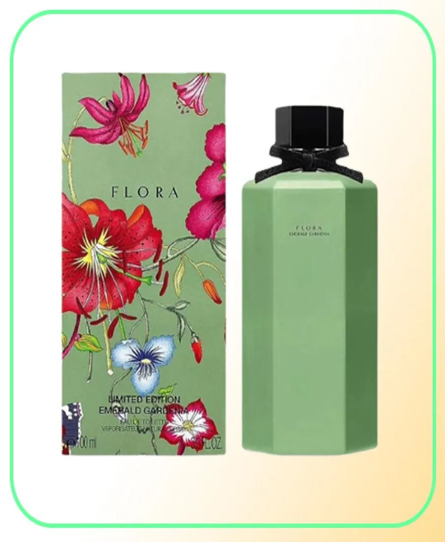 Eleganta kvinnor parfym spray 100 ml söt smaragd gardenia begränsad upplaga edt blommig woody musk antiperspirant deodorant hög qual81070401