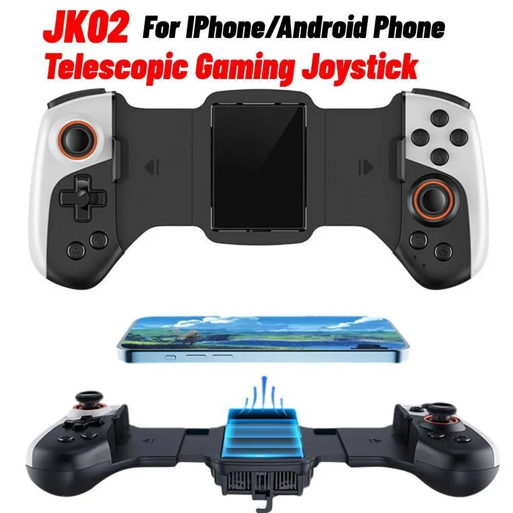 sioysticks jk02 gioco retrattile joystick 2 in 1 wireless mobile game controller di tipo C a semiconduttore di gioco del serbatoio dell'acqua calda J240507