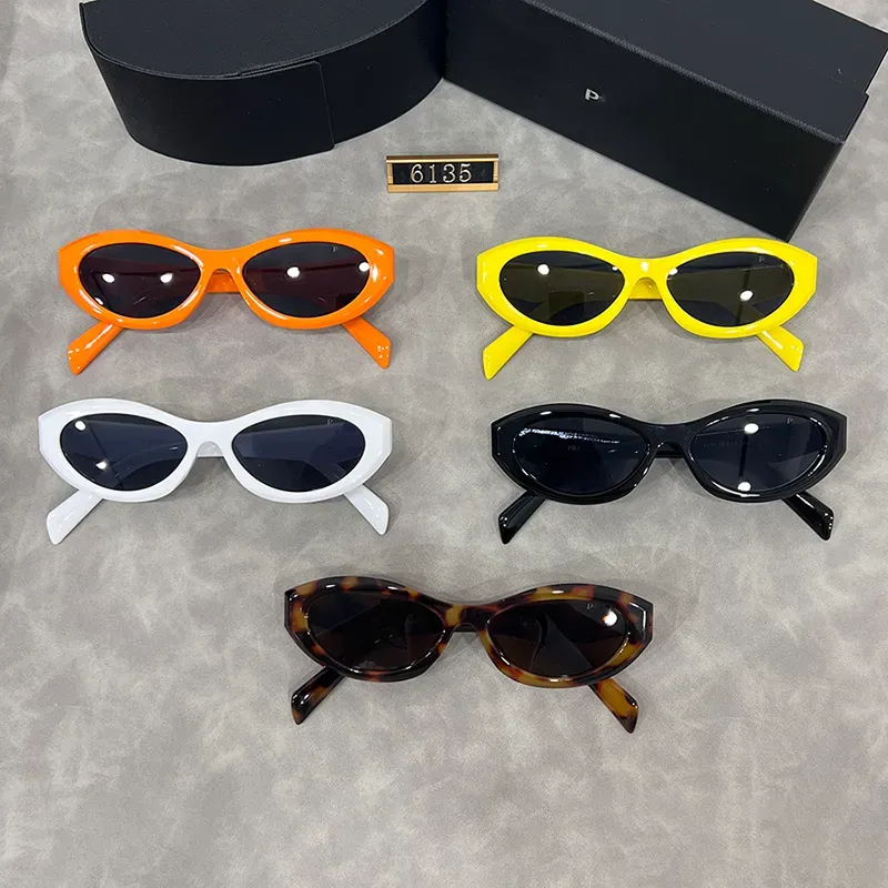 Designer sunglasses ellipses cat eye sunglasses for women small frame trend men gift glasses Beach shading UV protection polarized glasses with box nice