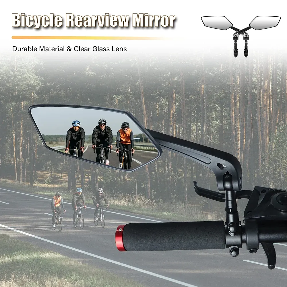 Accessori per biciclette Restrovista per la vista posteriore Specchio posteriore Sicurezza Specchio rotabile specchio rotabile Accessori per ciclismo scooter trasparente