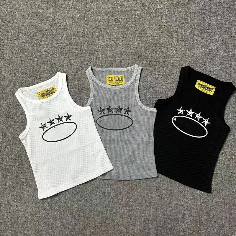 Diseñador de camisetas para tanques Tank Top Women Four Stars Four Stars Five Star Line Maneveless Chaleco Top casual