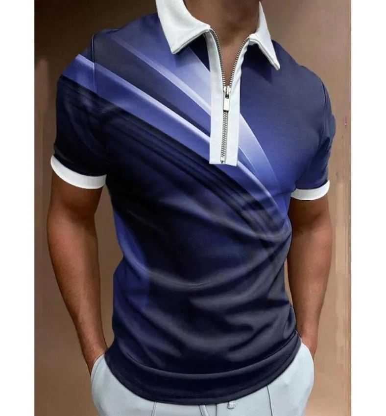 Men039S Polos Luxury Men39 Vêtements Coldages Coldown Collor Collar Golf Wear Vintage Imprimé à manches courtes TE-shirt ME7746163