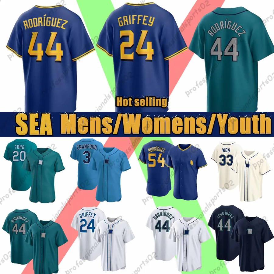 24 Ken Griffey Jr. Jersey 44 Julio Rodriguez Beyzbol Denizcileri Cal Raleigh Suzuki Ichiro Luis Castillo Mitch Haniger Seby Zavala Seattles 68 George Kirby J.P.