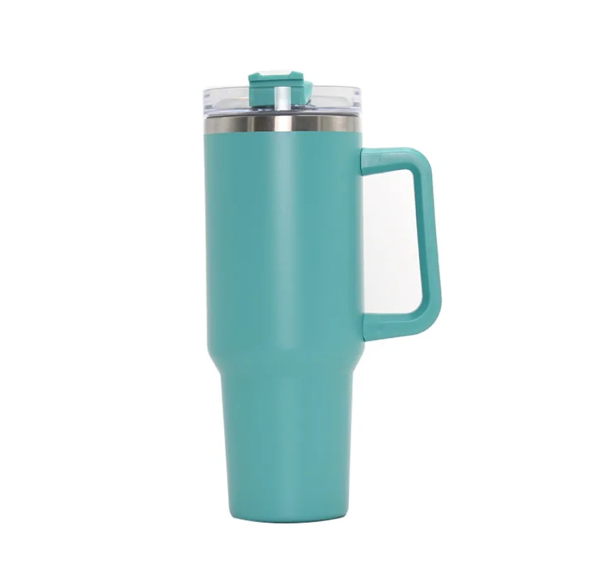 물병 수박 달빛 텀블러 Quencher H2.0 40oz Tumblers Cups Coffee Mugs Cup Outdoor Cam Sile Handle Lid and St P Dhhla