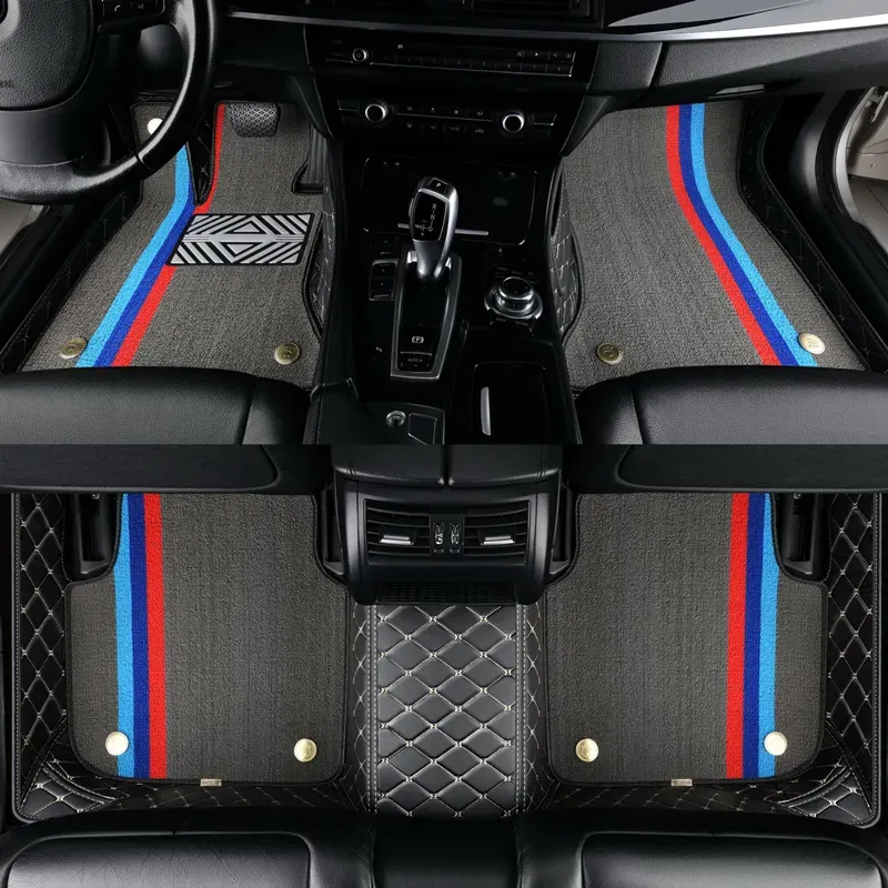 Tappeti tappetini per auto in pelle personalizzata in pelle per la BMW M M1 M2 M3 M4 M5 M6 I3 I4 I7 I8 IX IX3 X7 X6 X5 X4 X3 X2 X1