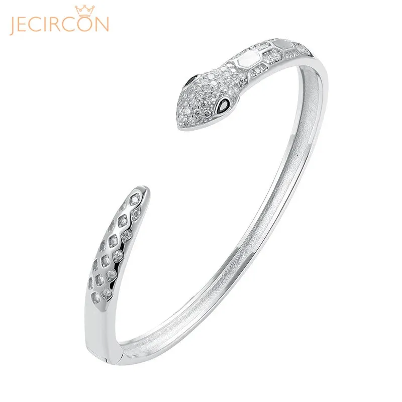 Brangle de serpent Jecircon pour les diamants de coquille des femmes 925 Version coréenne en argent sterling sterling