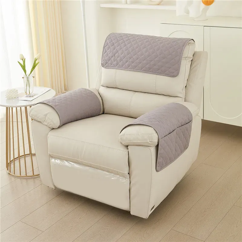 Linge de canapé inclinable tricoté couvre le canapé-protecteur élastique paresseux Relax Couvre de fauteuil