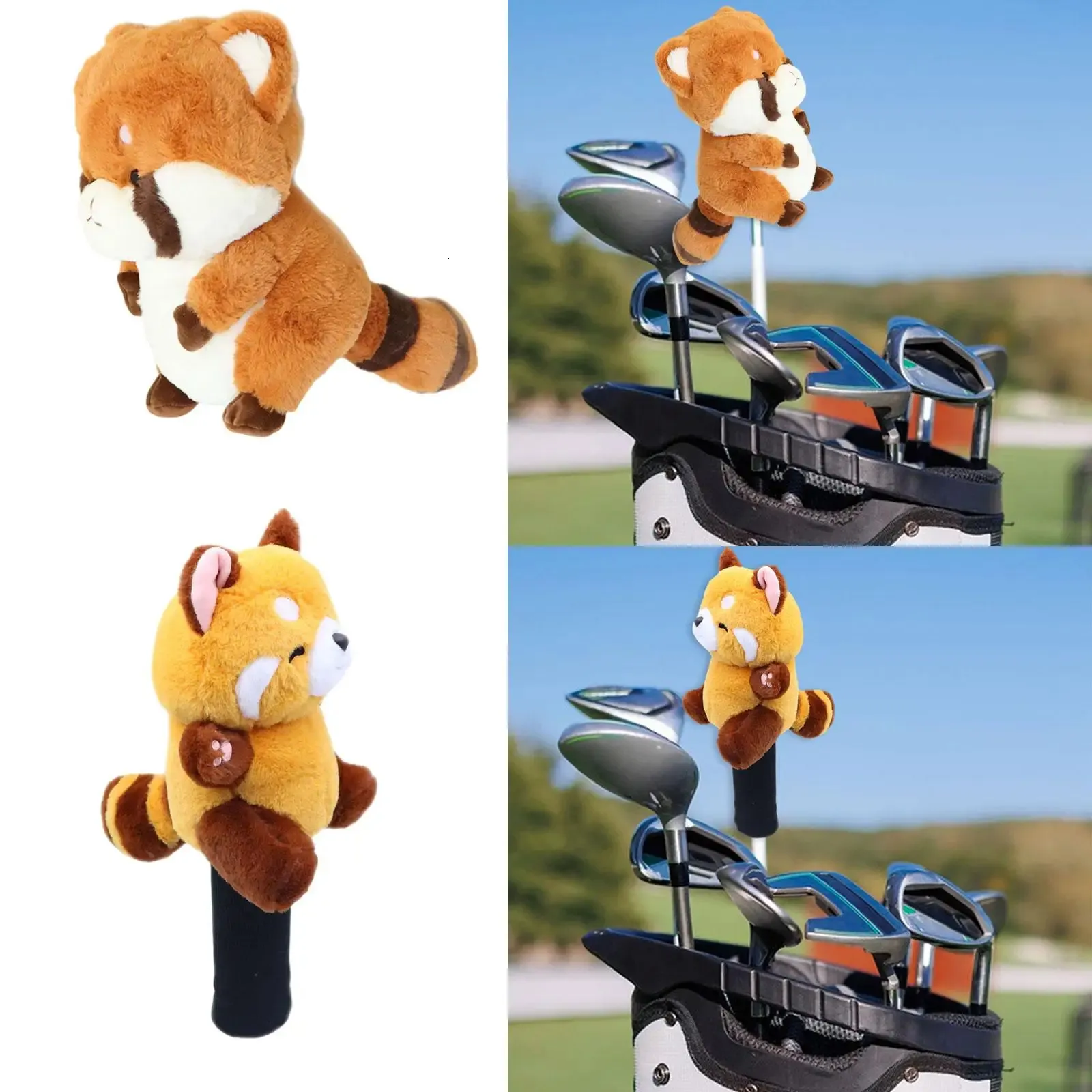 Bear Golf Wood Driver Headcover Head Cover Scratch Resistant Knitted Plush Lovely Protector Golfer Equipment Club Head Cover