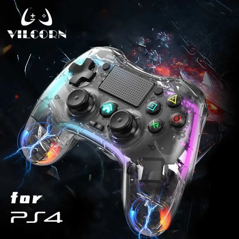 Controller Wireless Crystal Switch Per PC E PS4 - Autonomia 10h, Bluetooth 5.0, LED RGB - Foto 11