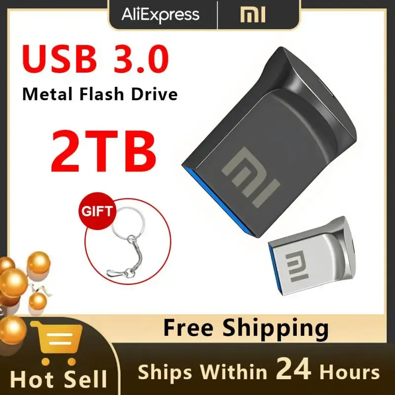 Laufwerke Xiaomi Original 512 GB Pen -Laufwerk 1 TB 2 TB Hochgeschwindigkeits USB -Flash -Laufwerk Taste JumpDrive Memoria USB Memory Stick U -Festplatte für PC/Mac