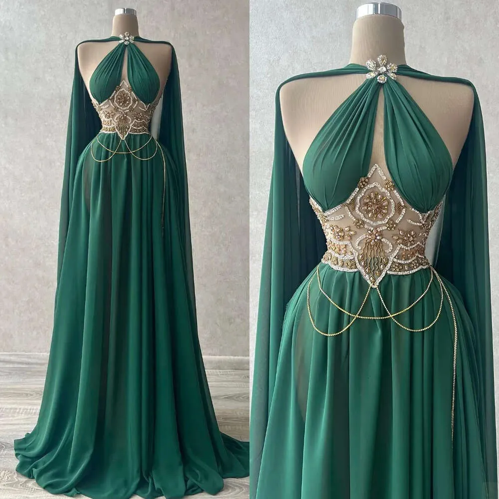 Kralen aanvragers ontwerper Mermaid jurken mouwloze prom tule backless vloerlengte op maat gemaakte feestjurk plus size vestido de noite