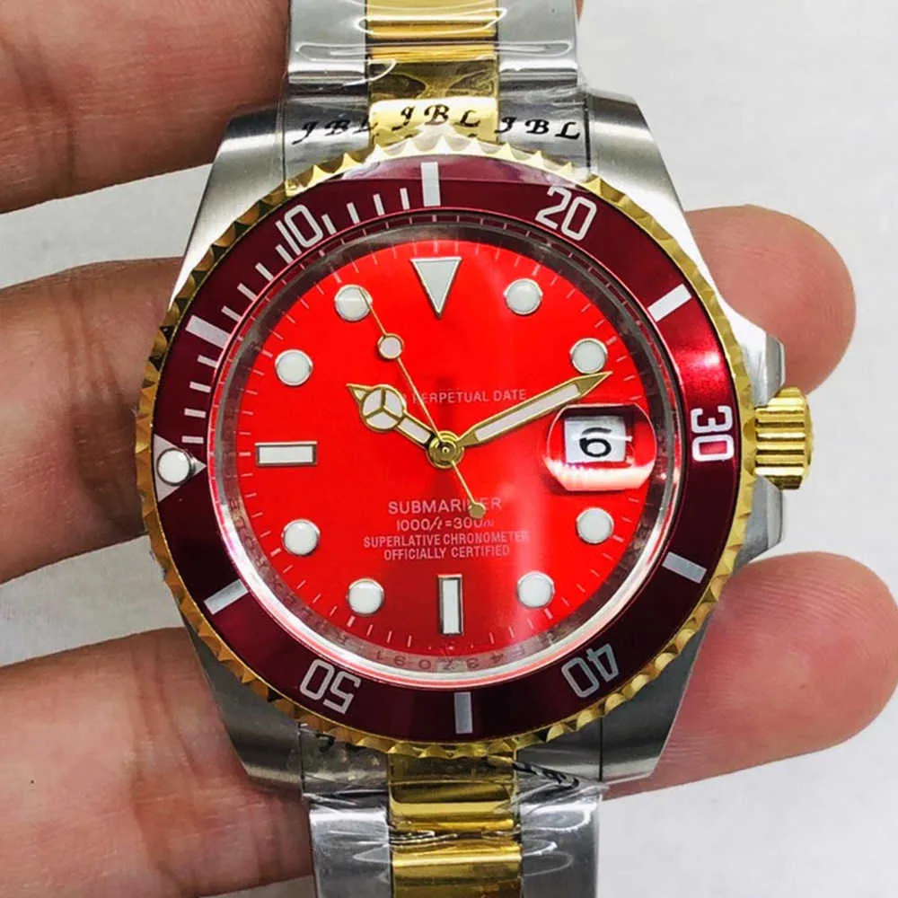 Watch Watch Watches Watches AAA Mechanical Watch Lao Jiajian Gold and Red Face Water Ghost Automatic Mechanical Watch Watch Watch QS07